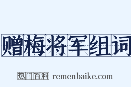 赠梅将军组词是什么意思的图片